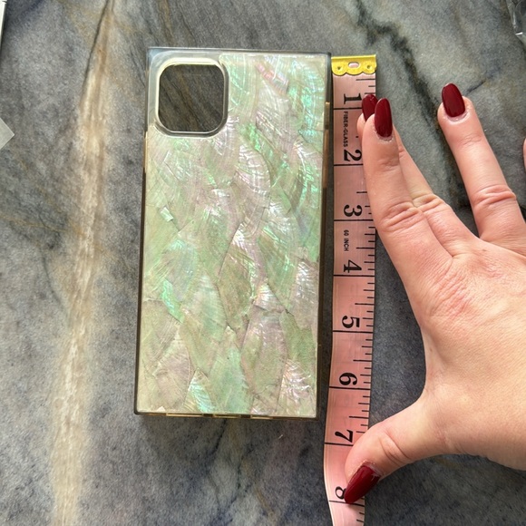 Flaunt | Mother of Pearl Square iPhone Case iPhone 12 Pro Max | Used - Picture 12 of 12